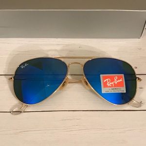 dark blue ray bans
